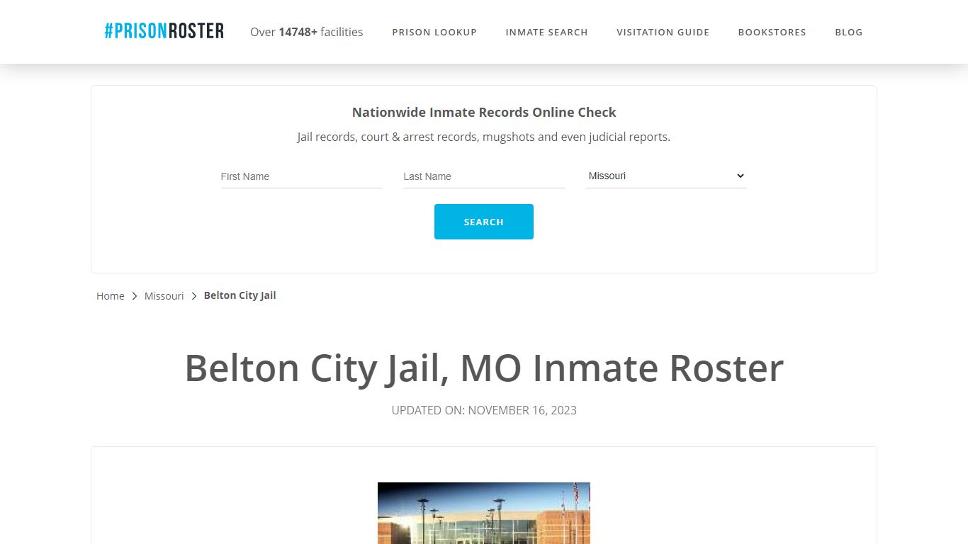 Belton City Jail, MO Inmate Roster - Prisonroster